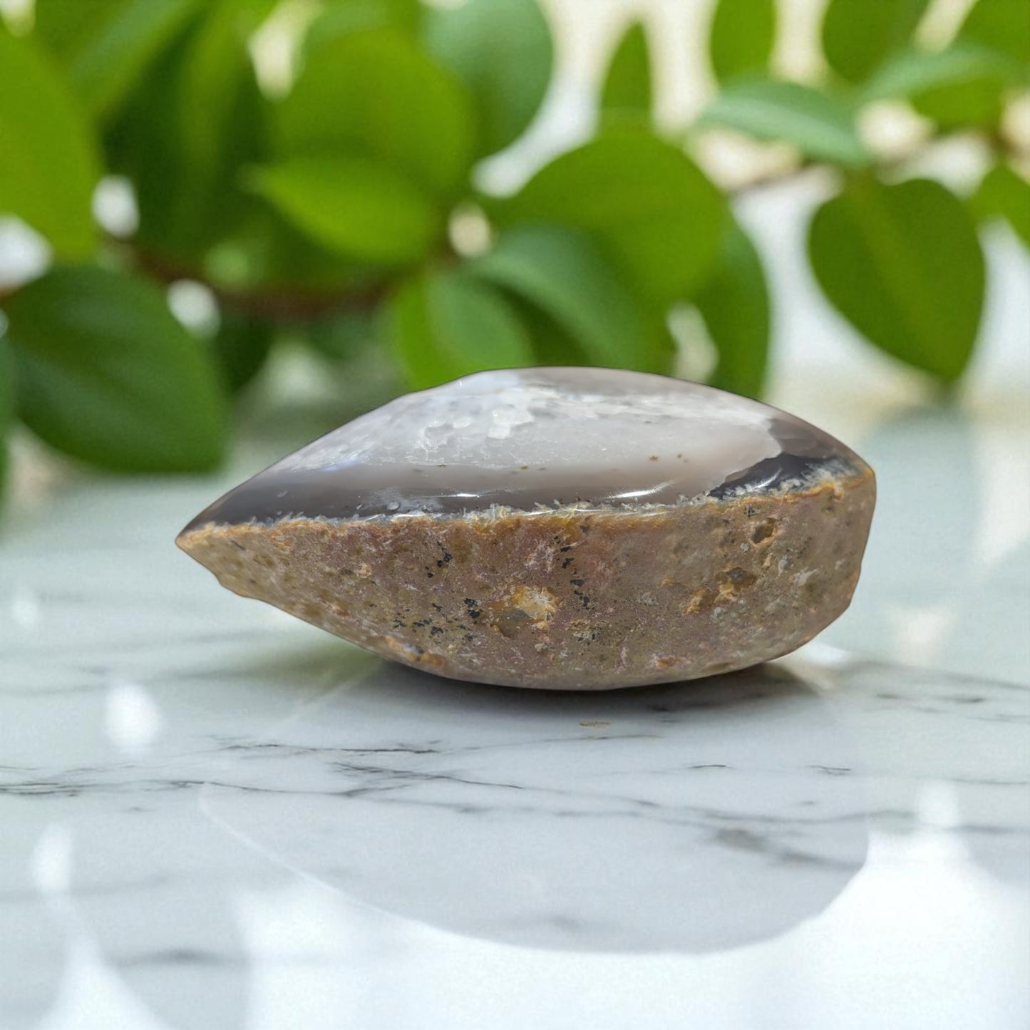 Agate- 12cm x 5cm on marble top 3