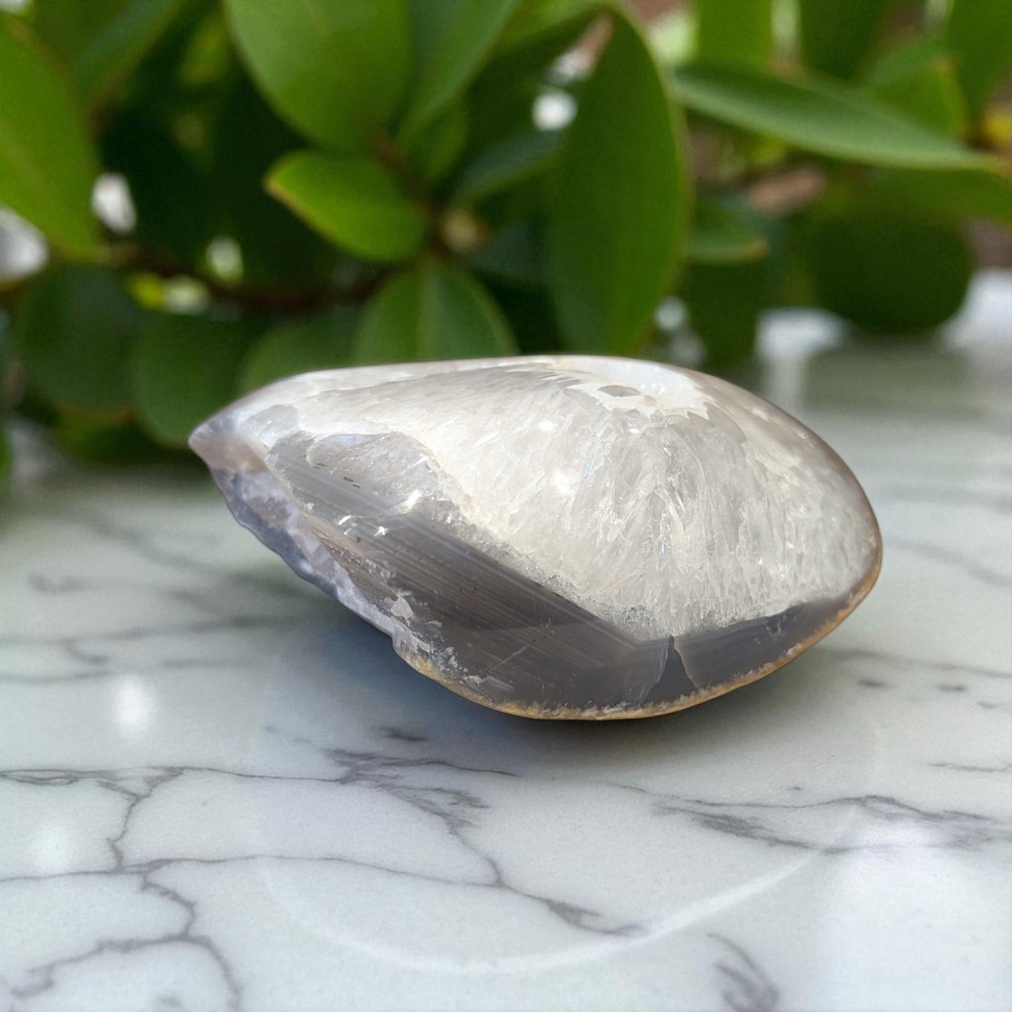 Agate- 12cm x 5cm on marble top 4