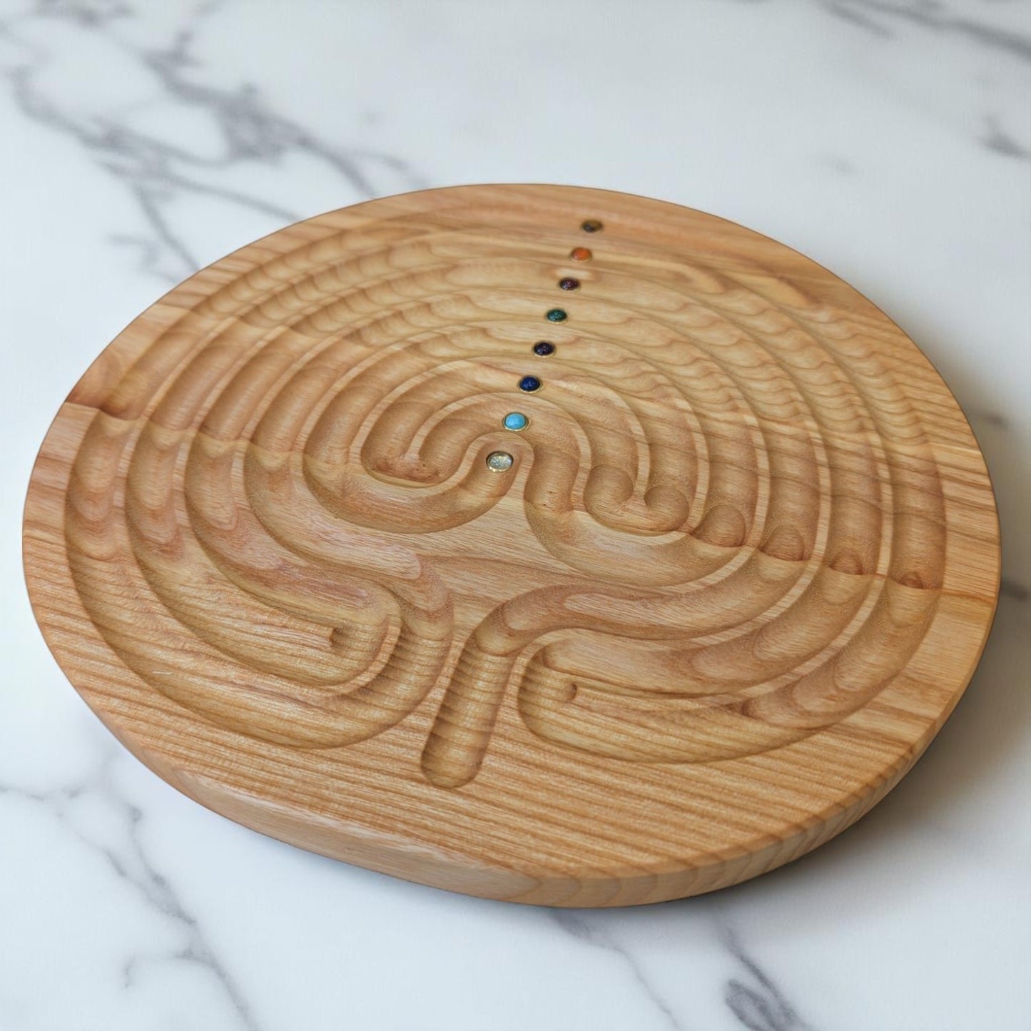 Ash wood Chakra Labyrinth 2