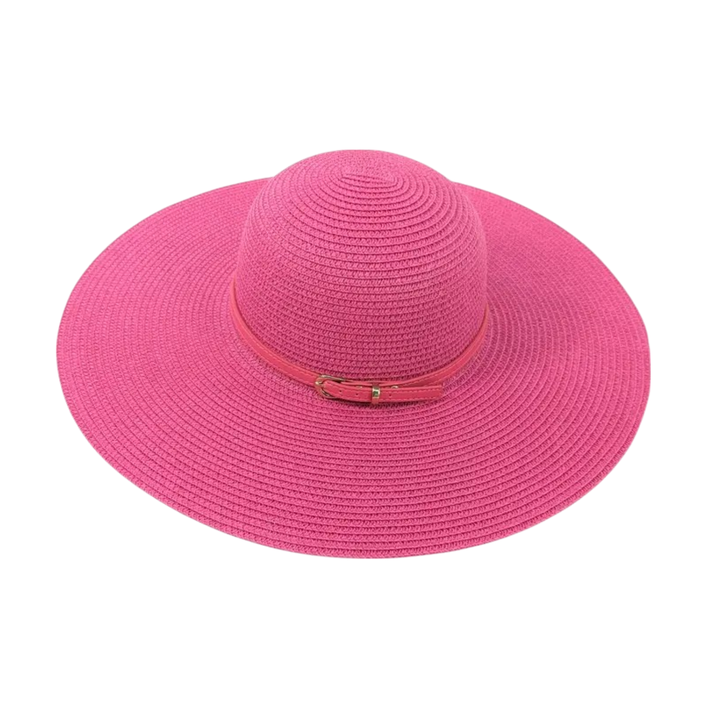 Bright and Bold Wide Brim Foldable Hat - Fuchsia (57cm)