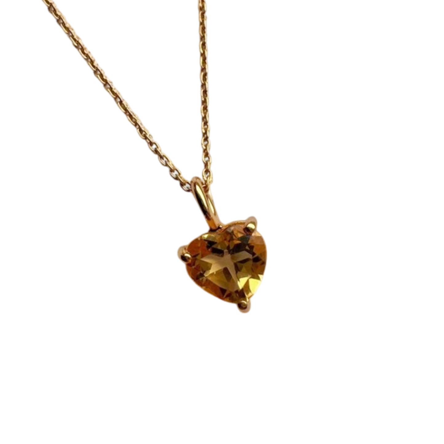 Citrine Heart necklace