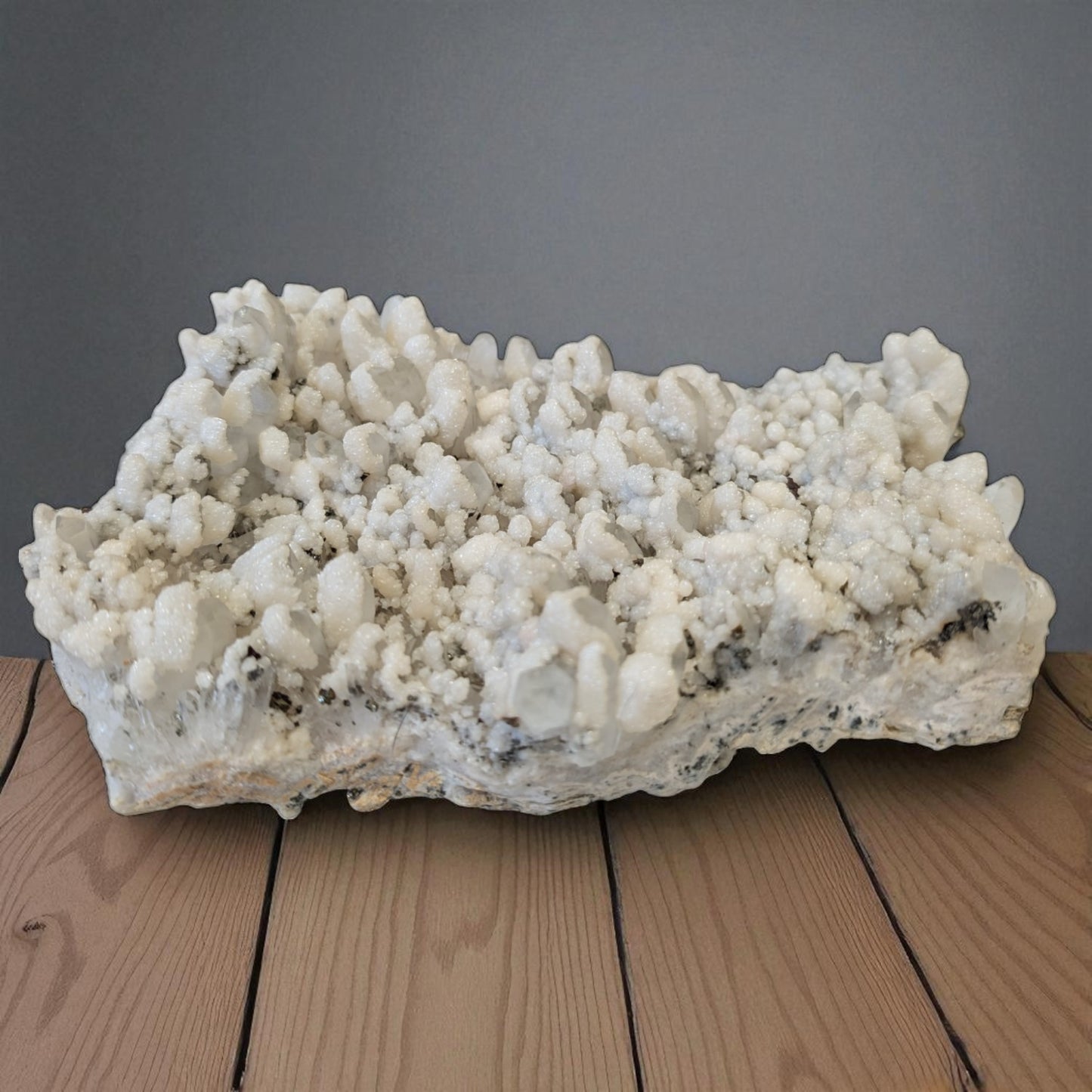 Clear Quartz, Calcite & Pyrite - 18cm x 12cm