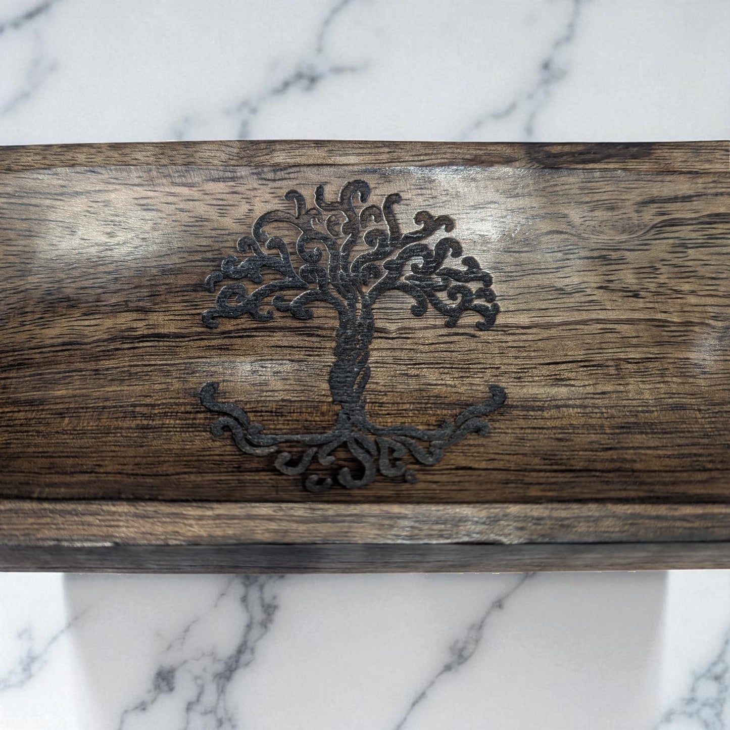 Large Wood Tree of Life Incense Holder