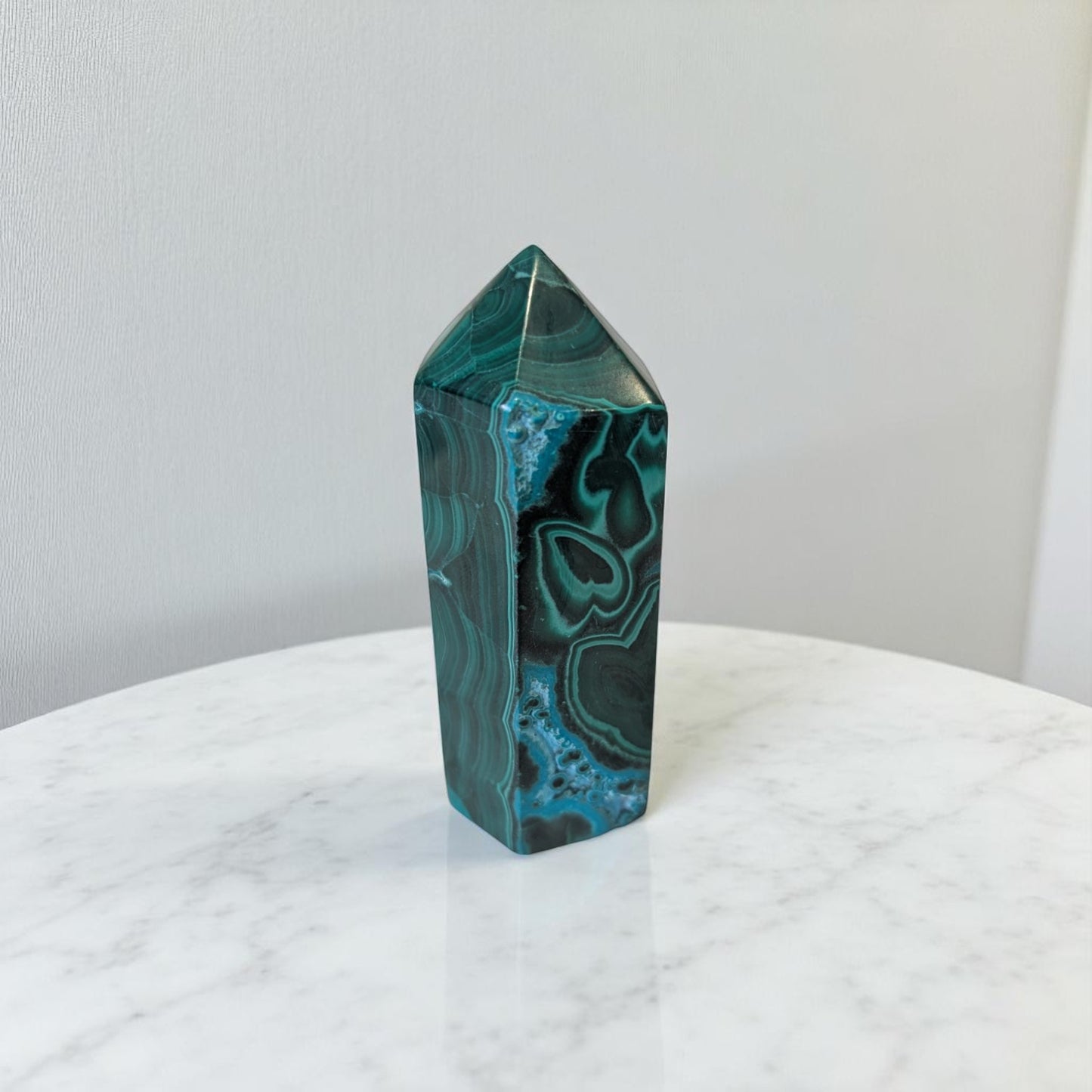 Malachite Obelisk 9cm tall 2