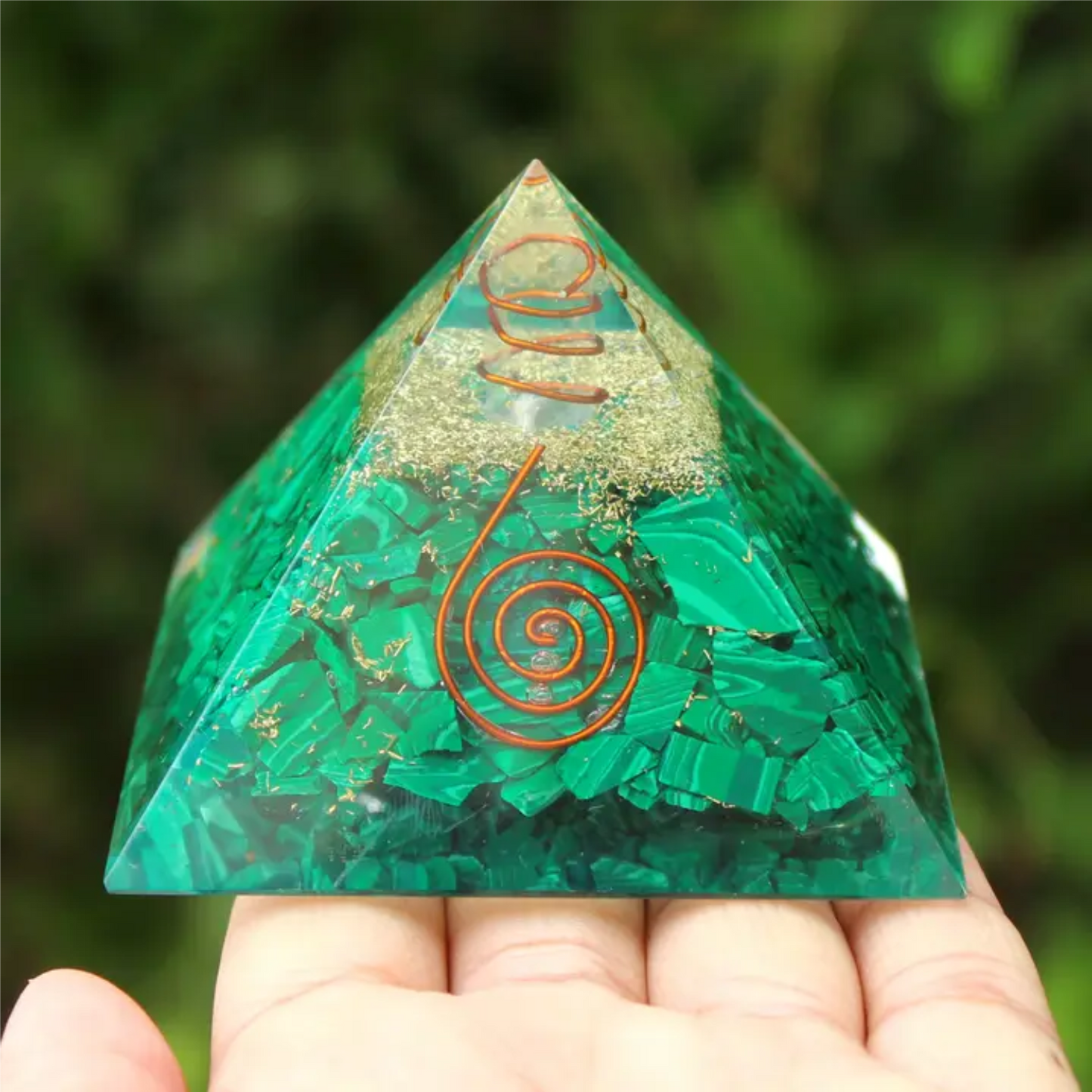 Malachite Orgonite Pyramid