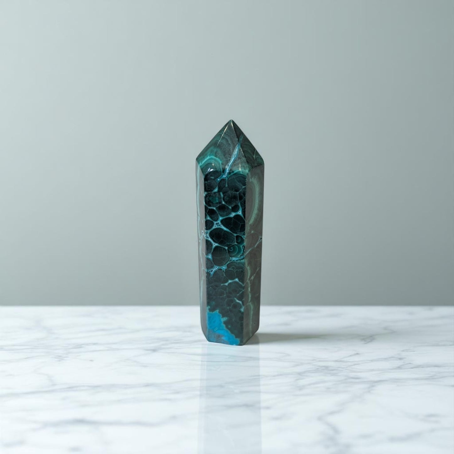 Malachite Obelisk - 8cm Tall