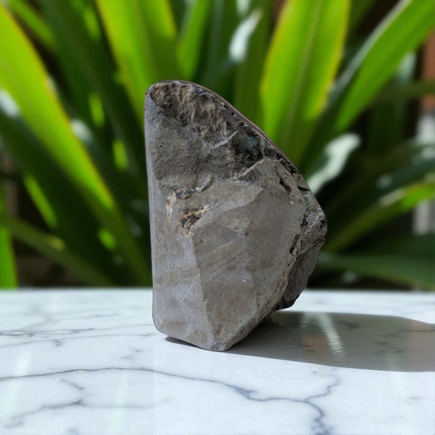 Amethyst - 12cm x 7cm on white marble 5