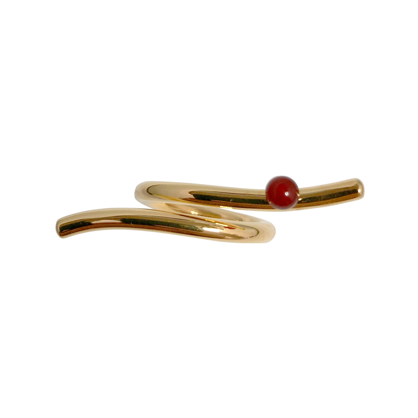 Handmade Carnelian Paralex Ring top