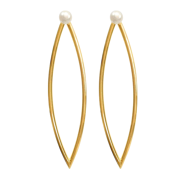 Pearl Marquis earrings