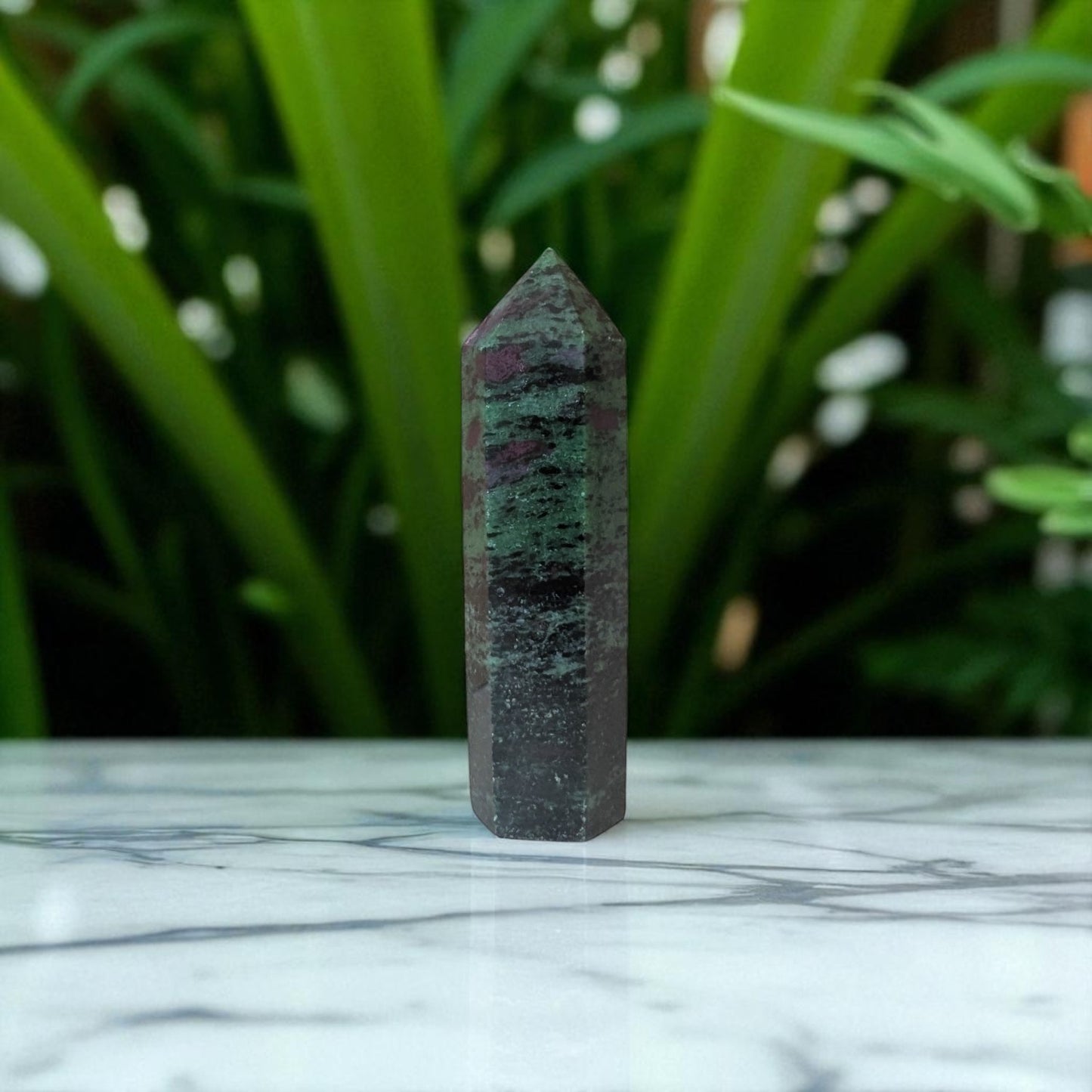 Ruby Zoisite Obelisk - 9.5cm x 2.3cm 3