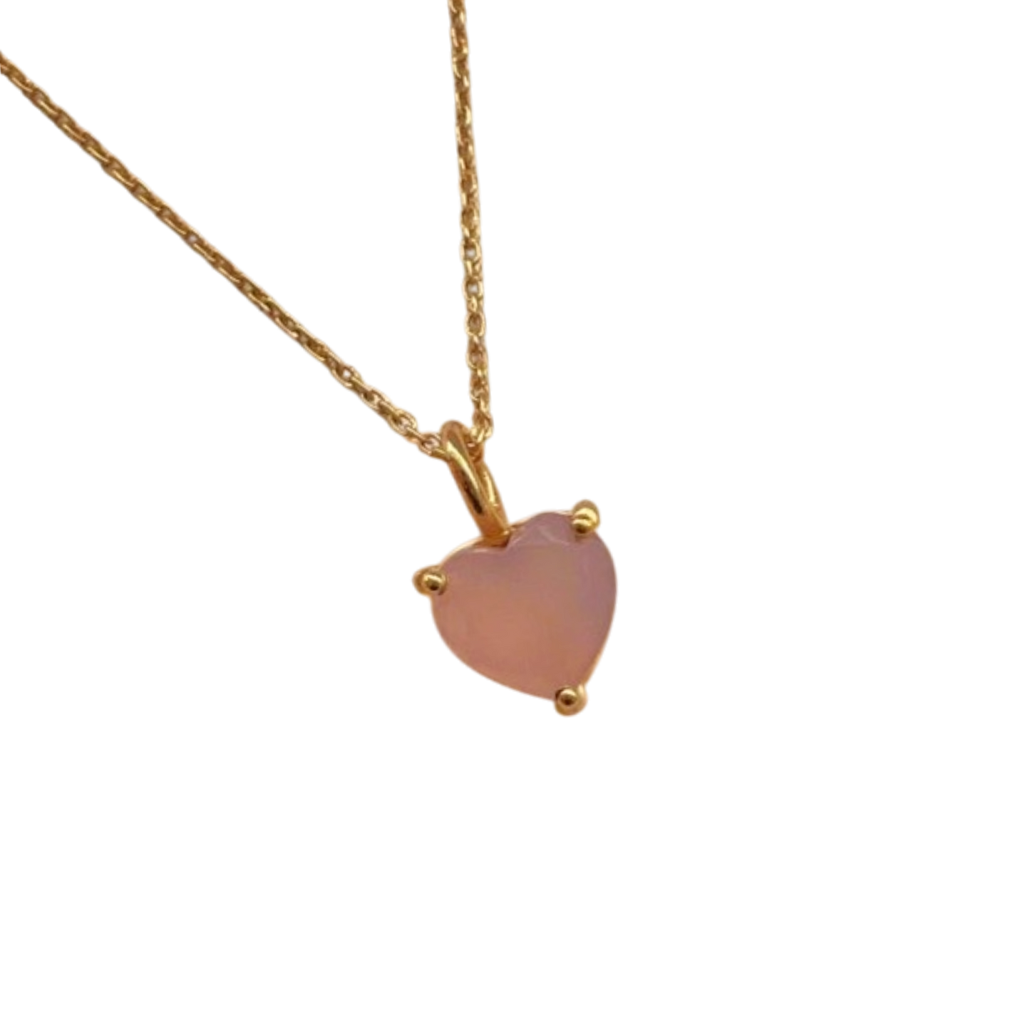 Rose Quartz Heart Necklace