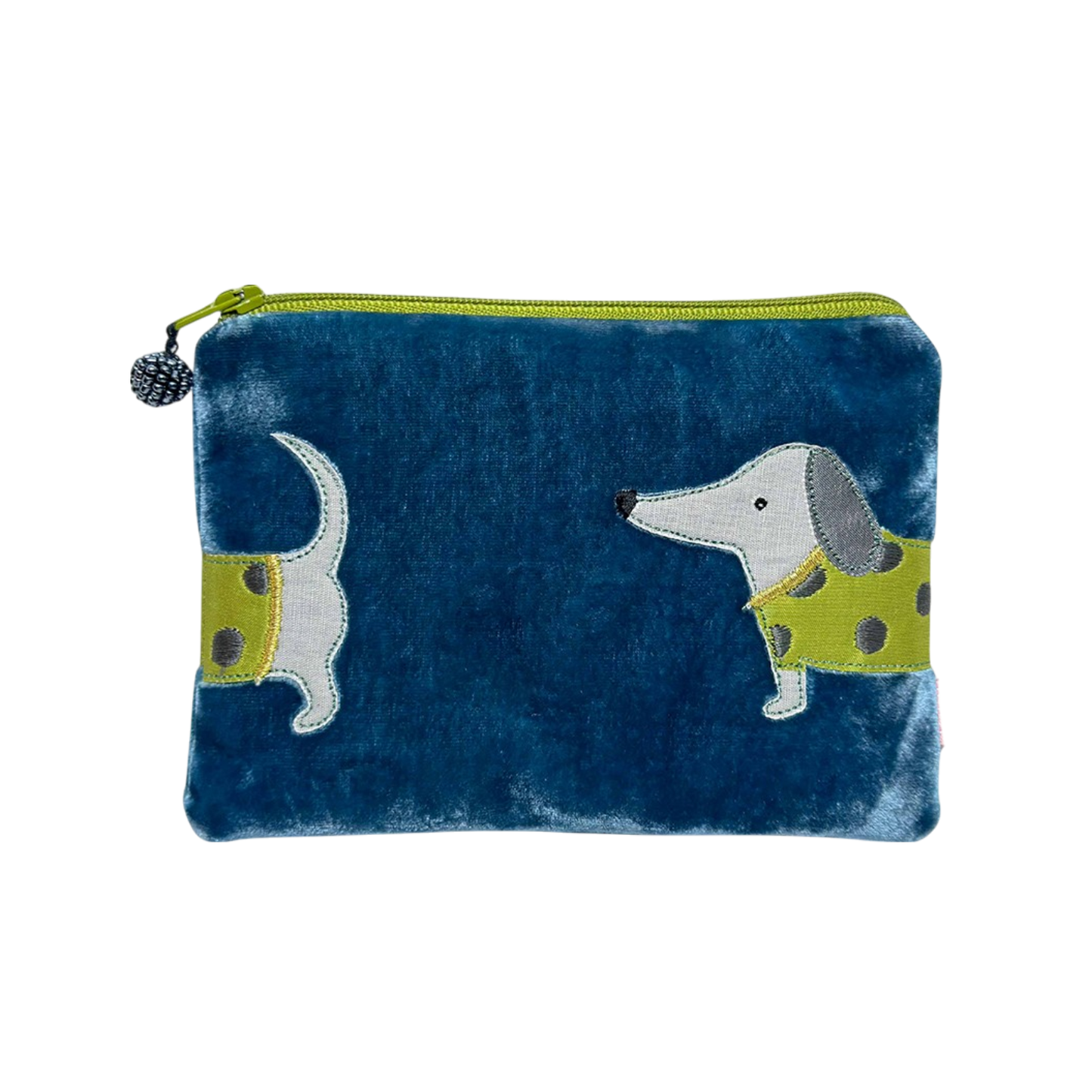 Velvet Dachshund Purse 16cm x 11cm