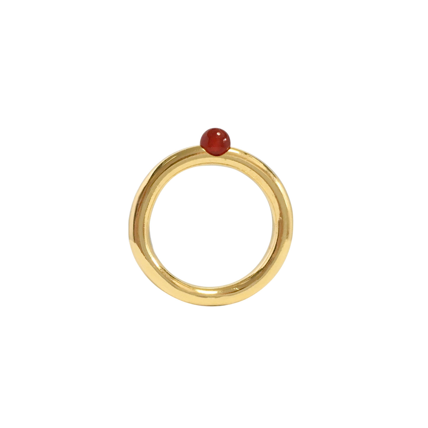 Red Dot Ring - Handmade
