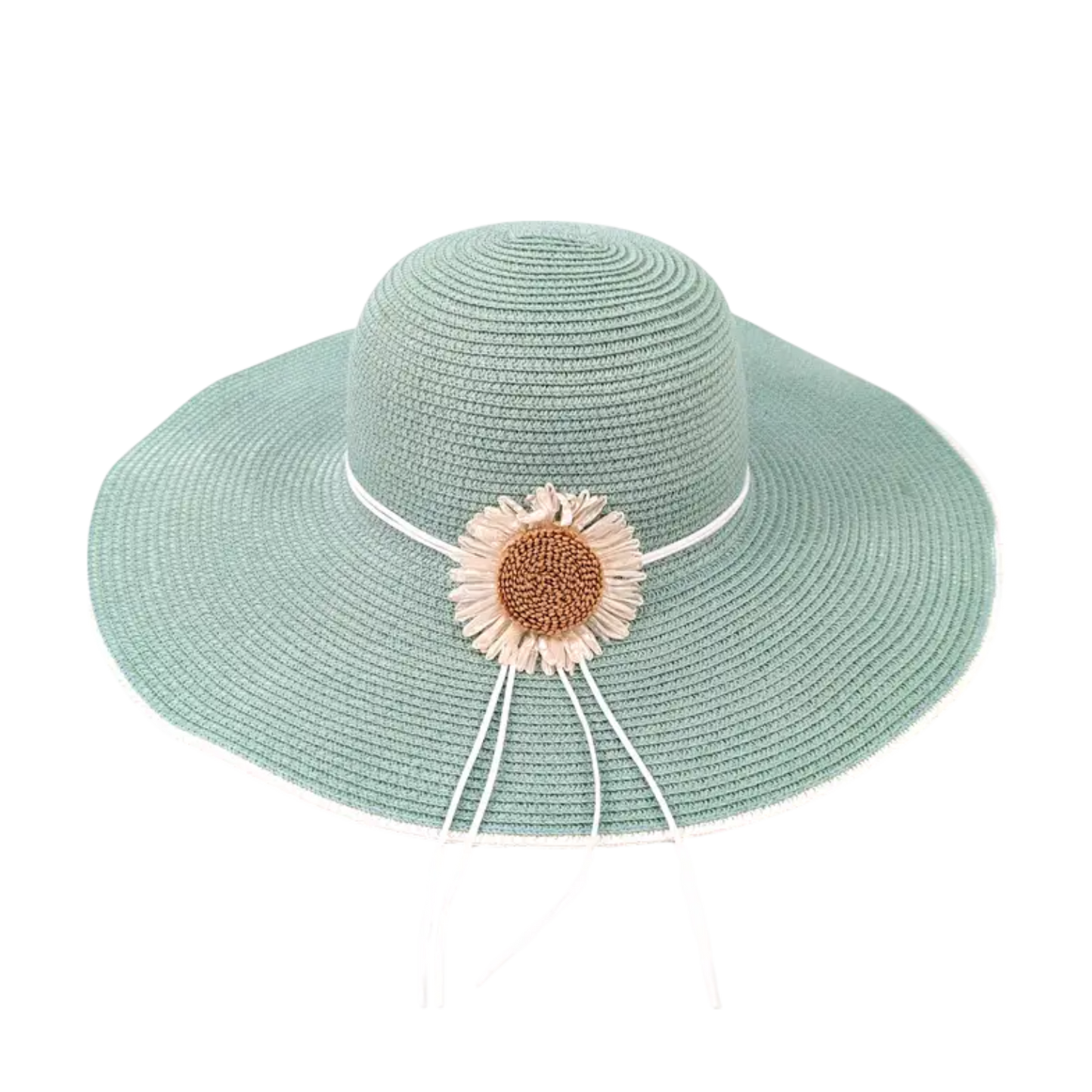Wide Brim Foldable Hat - Light Green (57cm)
