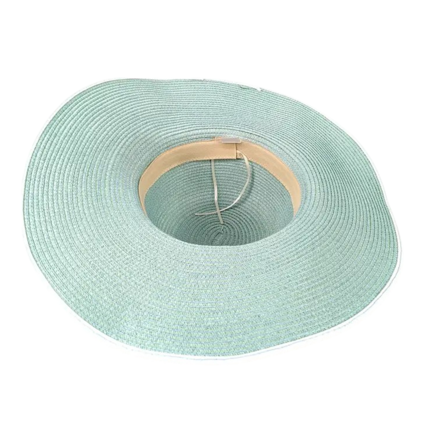 Wide Brim Foldable Hat - Light Green (57cm) inside
