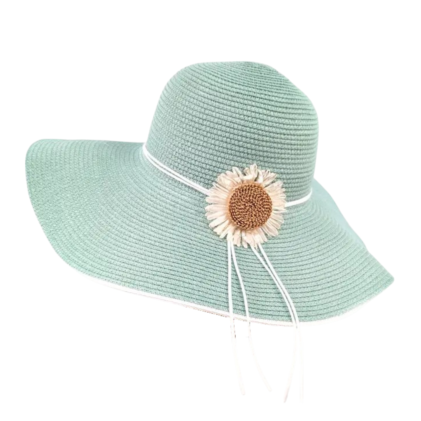 Wide Brim Foldable Hat - Light Green (57cm) side