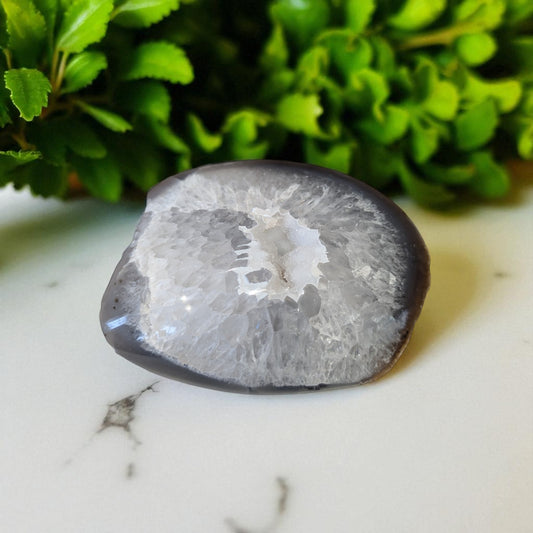 Agate- 12cm x 5cm on marble top