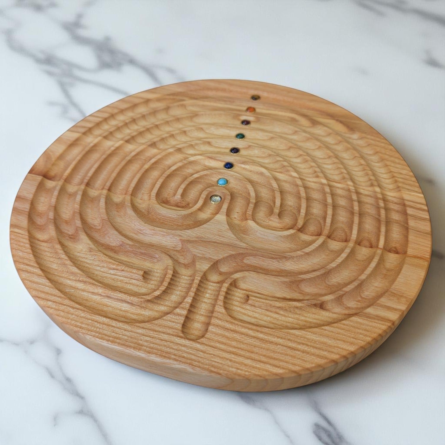 Ash wood Chakra Labyrinth 2