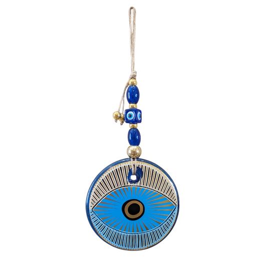 Beaded Evil Eye Wall Hanger