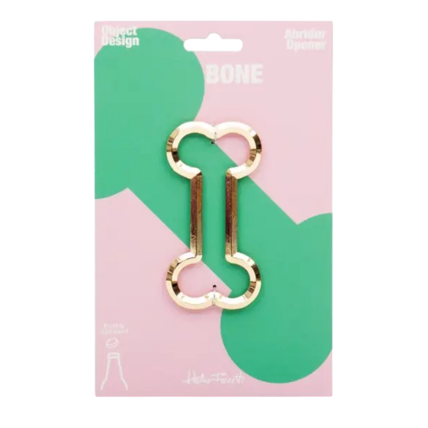 Bottle Opener - Bone - Gold