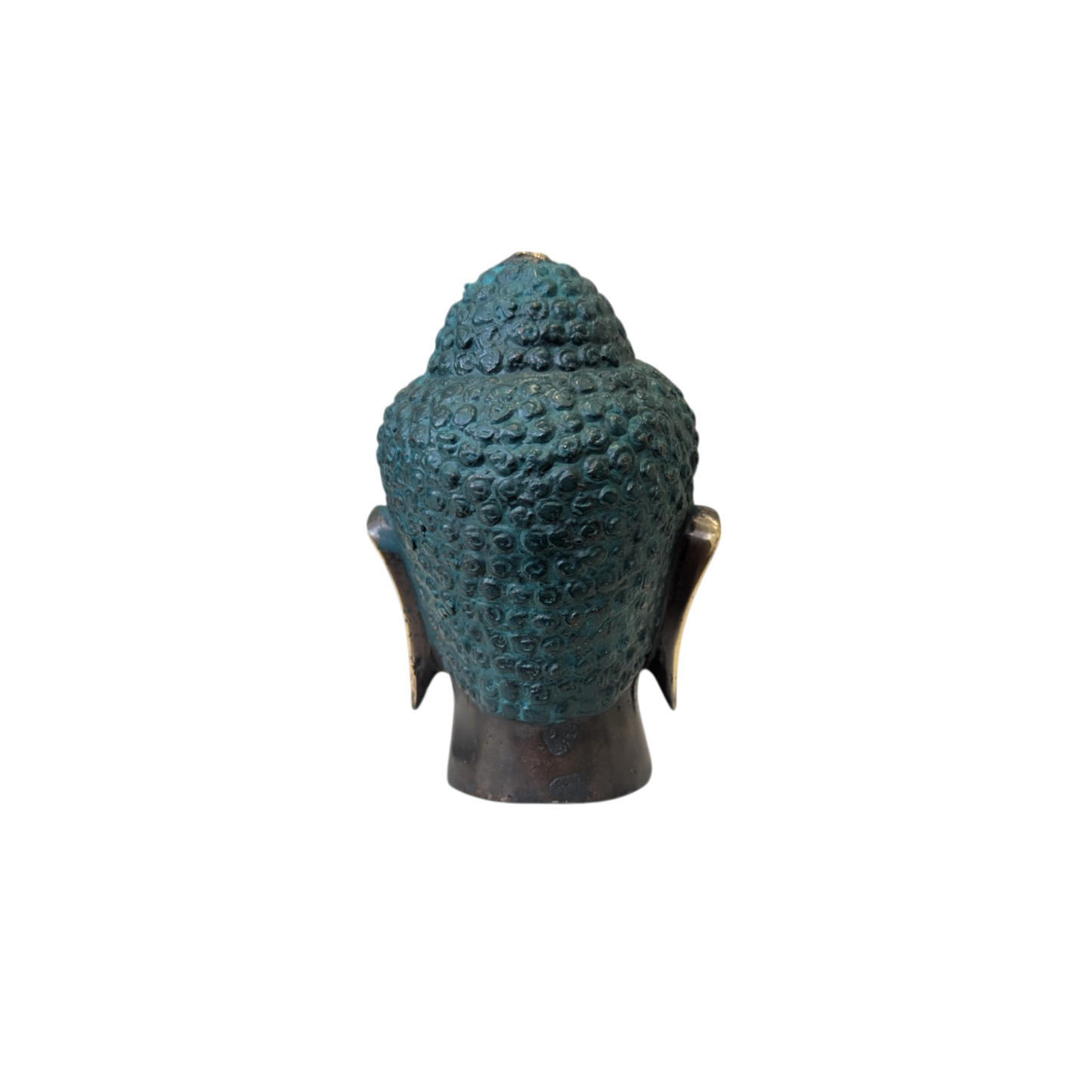 Brass Buddha Head - 10cm tall