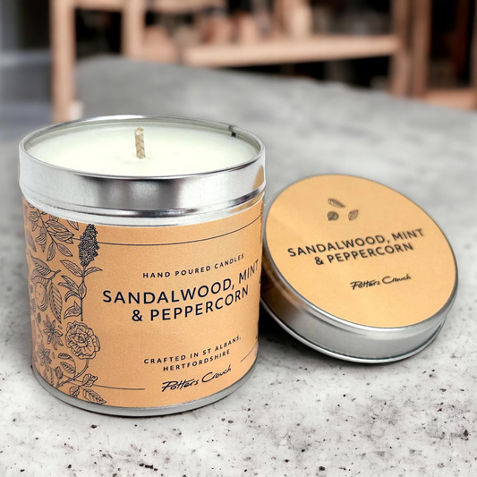 Strength Wellness Candle with Sandalwood, Mint & Peppercorn
