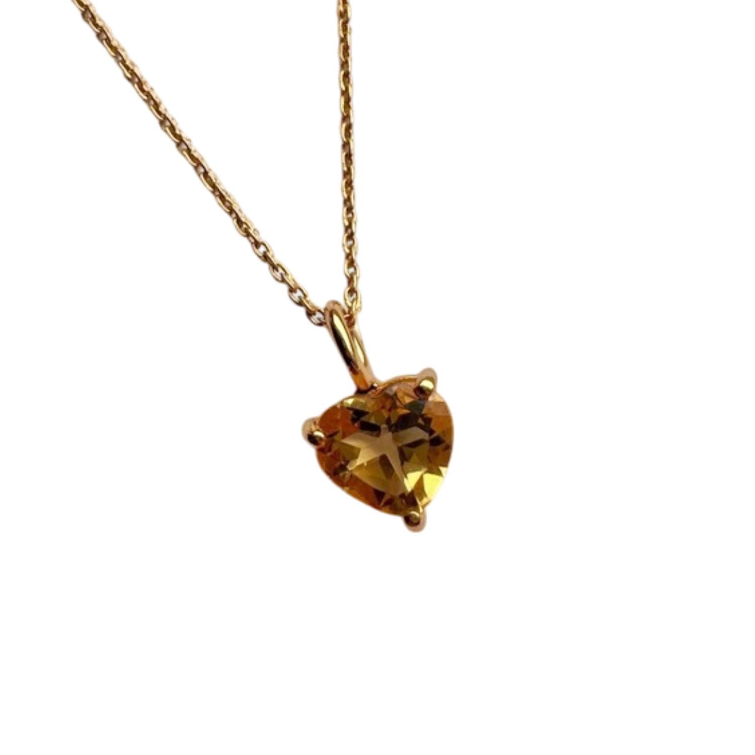 Citrine Heart necklace