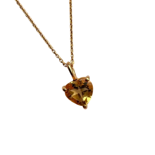Citrine Heart necklace