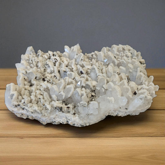 Clear Quartz, Calcite & Pyrite - 18cm x 12cm
