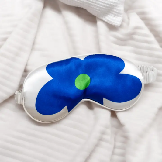 Flower Sleep Mask - Blue