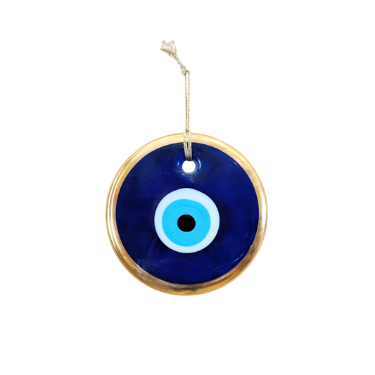 Gold Rimmed Evil Eye Wall Hanger