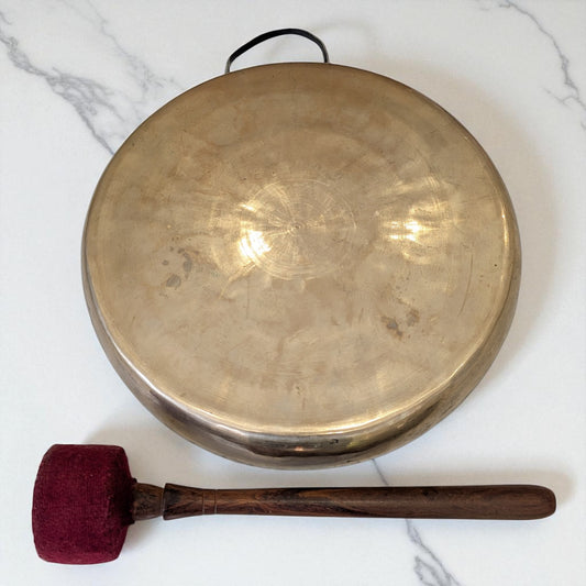Gong on marble top