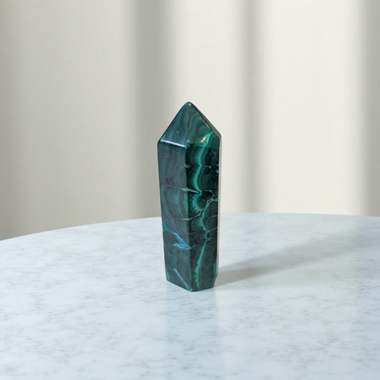 Malachite Obelisk - 8cm Tall