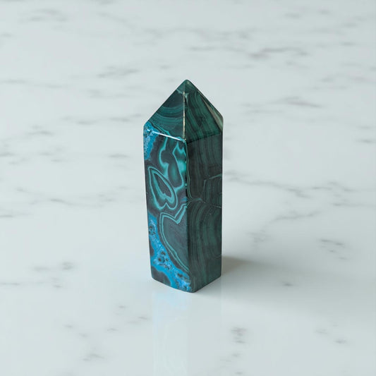 Malachite Obelisk 9cm tall
