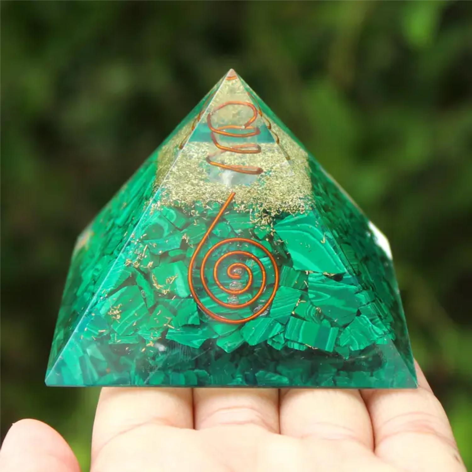 Malachite Orgonite Pyramid