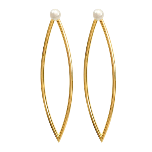 Pearl Marquis earrings