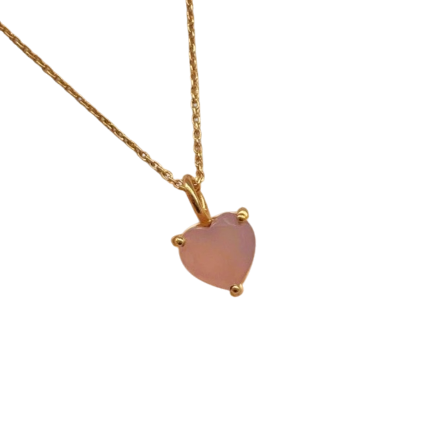 Rose Quartz Heart Necklace