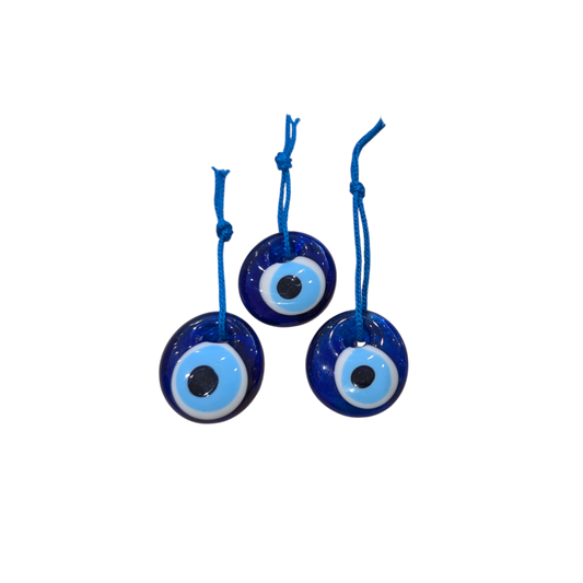 Set of 3 Glass Evil Eyes